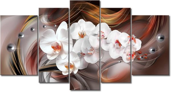 White Butterfly Orchid Wall Art